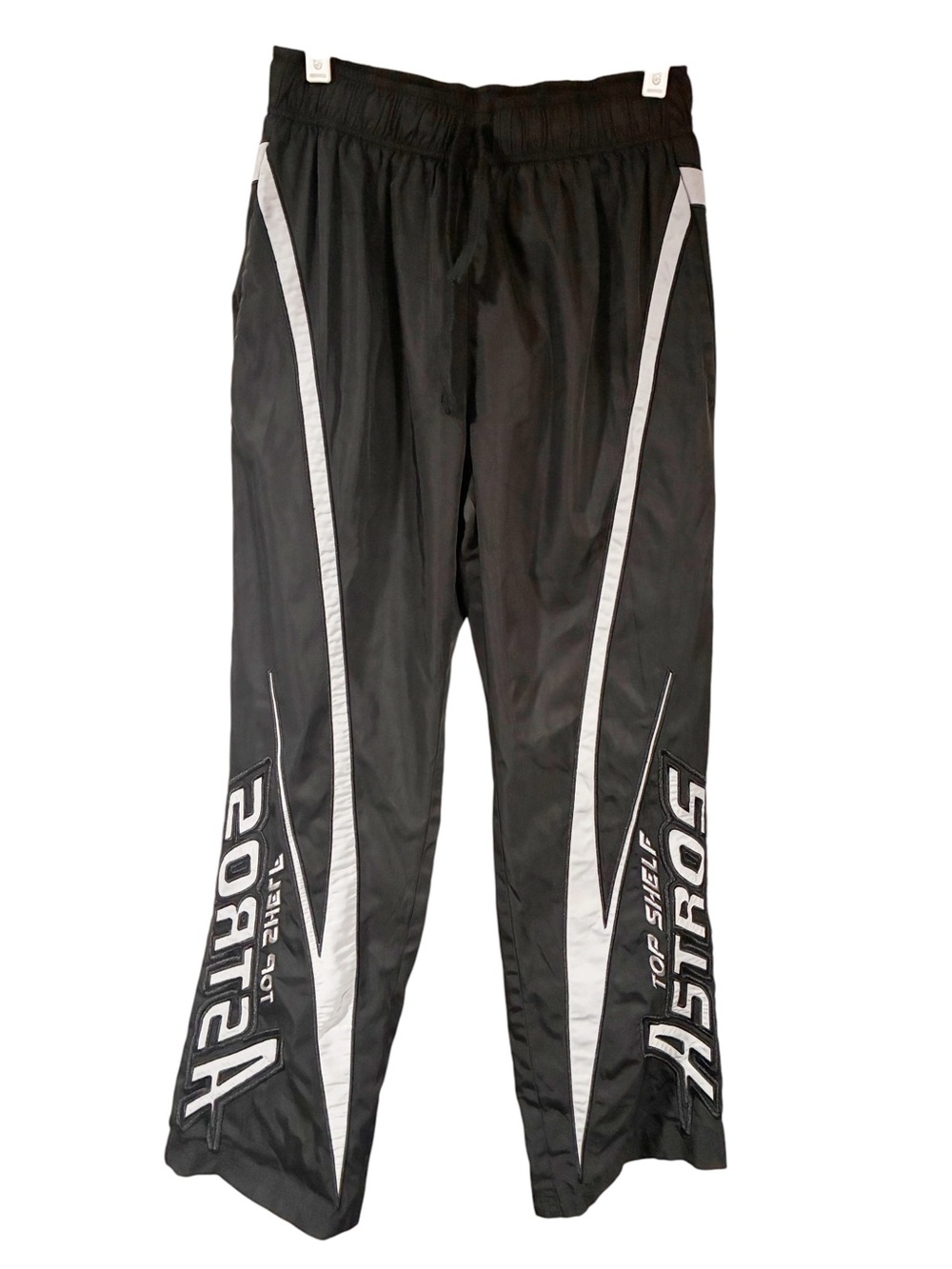 Vale Motorsport Track Pants Astros Black White Pull On Mens Size Small